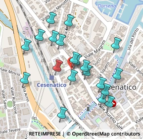 Mappa Viale Arnaldo Gaza, 47042 Cesenatico FC, Italia (0.2355)