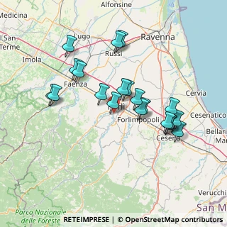 Mappa Via G. C. Ceccarelli, 47121 Forlì FC, Italia (13.8315)