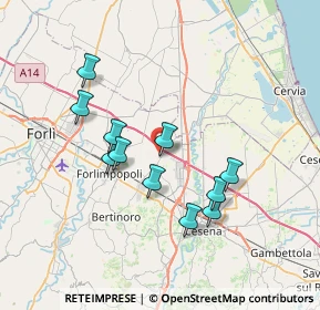 Mappa Via Spallicci, 47032 Santa Maria Nuova FC, Italia (6.51727)