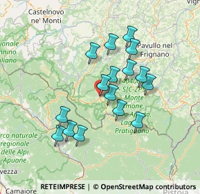 Mappa Via Roma, 41027 Pievepelago MO, Italia (12.43)