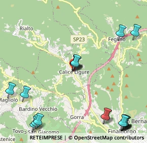 Mappa Strada Provinciale, 17020 Calice Ligure SV, Italia (3.027)