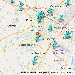 Mappa Via Fernando de Rosa, 47121 Forlì FC, Italia (2.80533)