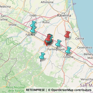 Mappa Via Fernando de Rosa, 47121 Forlì FC, Italia (8.48909)