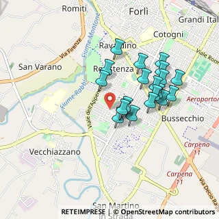 Mappa Via Anna Frank, 47121 Forlì FC, Italia (0.7855)
