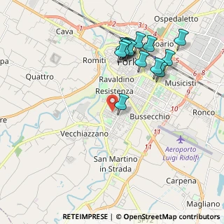 Mappa Via Anna Frank, 47121 Forlì FC, Italia (2.10429)
