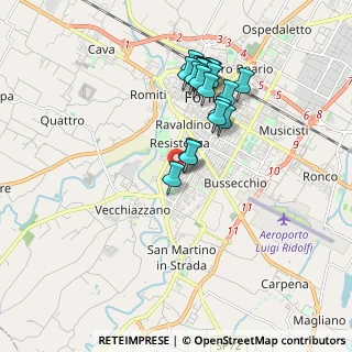 Mappa Via Anna Frank, 47121 Forlì FC, Italia (1.7315)