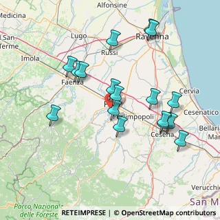 Mappa Via Anna Frank, 47121 Forlì FC, Italia (15.44706)