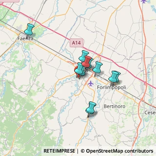 Mappa Via G. Amendola, 47121 Forlì FC, Italia (5.45545)