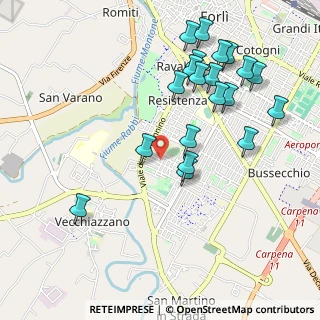 Mappa Via G. Amendola, 47121 Forlì FC, Italia (1.099)
