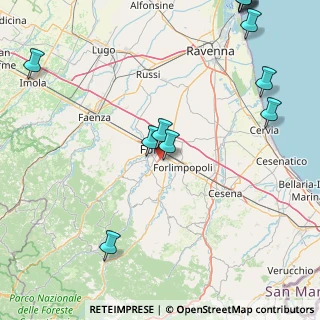 Mappa Via Fontanelle, 47121 Forlì FC, Italia (24.45917)