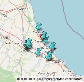 Mappa Via Fiorentini, 47042 Cesenatico FC, Italia (11.407)