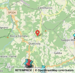 Mappa Via Macchiarelle, 40042 Lizzano in Belvedere BO, Italia (3.76929)