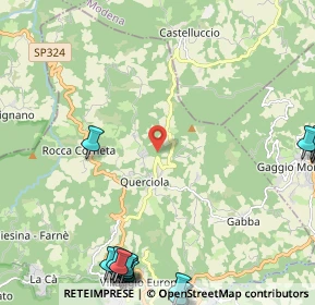 Mappa Via Macchiarelle, 40042 Lizzano in Belvedere BO, Italia (3.649)