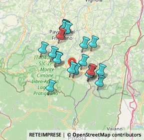 Mappa Via Macchiarelle, 40042 Lizzano in Belvedere BO, Italia (10.6835)