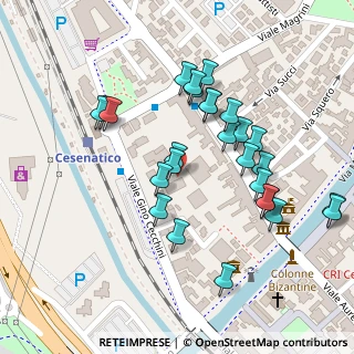 Mappa Via G. Cecchini, 47042 Cesenatico FC, Italia (0.1037)