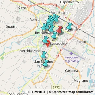 Mappa Via Gerolamo Amaducci, 47121 Forlì FC, Italia (1.616)