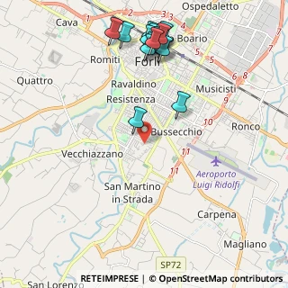 Mappa Via Gerolamo Amaducci, 47121 Forlì FC, Italia (2.5)