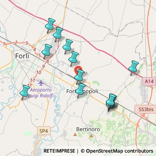 Mappa Via Paganello, 47034 Forlimpopoli FC, Italia (4.26846)