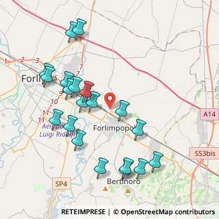 Mappa Via Paganello, 47034 Forlimpopoli FC, Italia (4.3795)