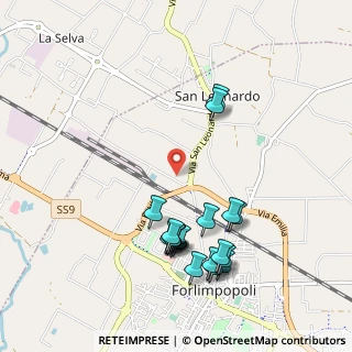 Mappa Via Paganello, 47034 Forlimpopoli FC, Italia (1.073)