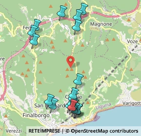 Mappa Strada di Vacchèe, 17024 Finale Ligure SV, Italia (2.51)
