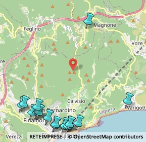 Mappa Strada di Vacchèe, 17024 Orco Feglino SV, Italia (3.4625)
