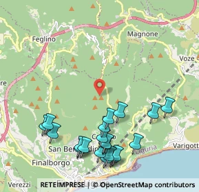 Mappa Strada di Vacchèe, 17024 Finale Ligure SV, Italia (2.467)