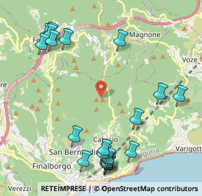 Mappa Strada di Vacchèe, 17024 Orco Feglino SV, Italia (2.6865)
