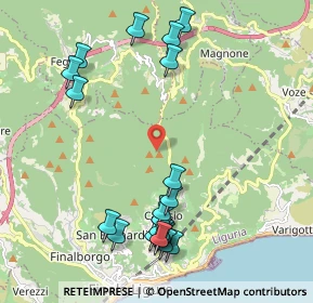 Mappa Strada di Vacchèe, 17024 Orco Feglino SV, Italia (2.4315)