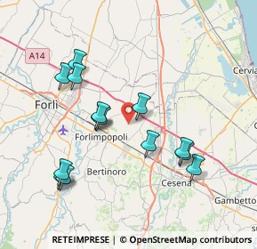 Mappa Via Ceredi, 47032 Santa Maria Nuova FC, Italia (7.62357)