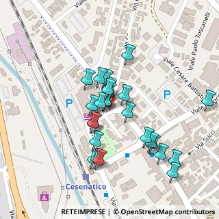 Mappa Via Francesco Crispi, 47042 Cesenatico FC, Italia (0.10385)