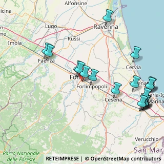 Mappa Via Vassura, 47121 Forlì FC, Italia (20.8535)
