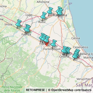 Mappa Via Vassura, 47121 Forlì FC, Italia (16.66588)