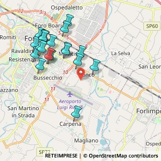 Mappa Via Vassura, 47121 Forlì FC, Italia (2.221)