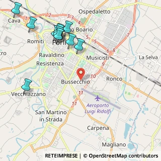 Mappa Via Antonio de Nobili, 47121 Forlì FC, Italia (2.7275)