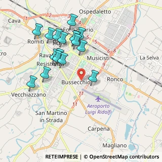 Mappa Via Antonio de Nobili, 47121 Forlì FC, Italia (2.01647)