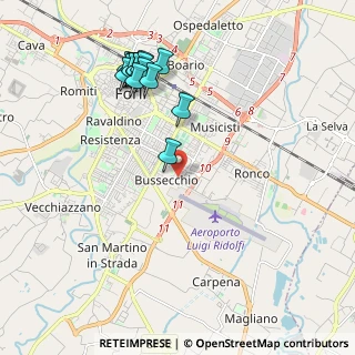 Mappa Via Antonio de Nobili, 47121 Forlì FC, Italia (2.25059)