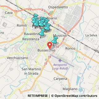 Mappa Via Antonio de Nobili, 47121 Forlì FC, Italia (1.84727)