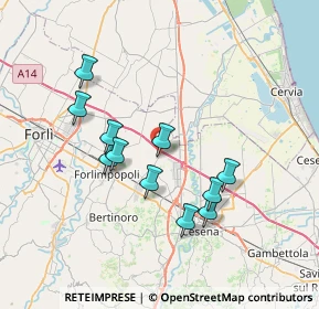 Mappa Via Papa Giovanni XXIII, 47032 Santa Maria Nuova FC, Italia (6.62727)