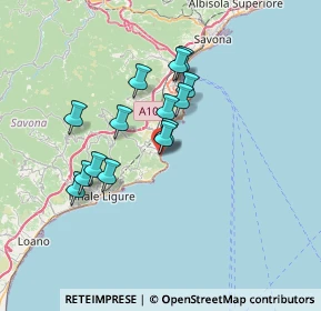 Mappa SS 1 Via Aurelia, 17026 Noli SV, Italia (5.73357)