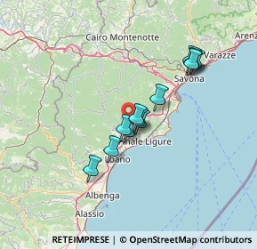 Mappa Via Giuseppe Verdi, 17020 Calice ligure SV, Italia (10.81833)