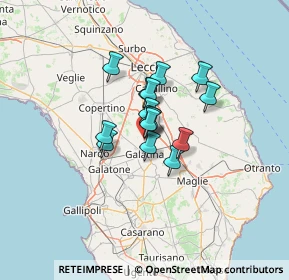 Mappa Via Lecce, 73013 Soleto LE, Italia (8.13333)