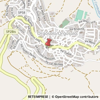 Mappa Via m.d'azeglio, 08027 Orgosolo, Nuoro (Sardegna)