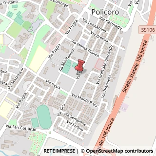 Mappa Via siris 20, 75025 Policoro, Matera (Basilicata)