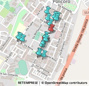 Mappa Via Monginevro, 75025 Policoro MT, Italia (0.1775)