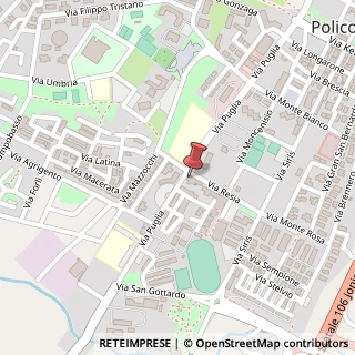 Mappa Via Resia, 8/10, 75025 Policoro, Matera (Basilicata)