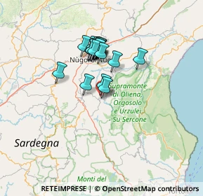 Mappa Via Santa Lucia, 08027 Orgosolo NU, Italia (11.4535)