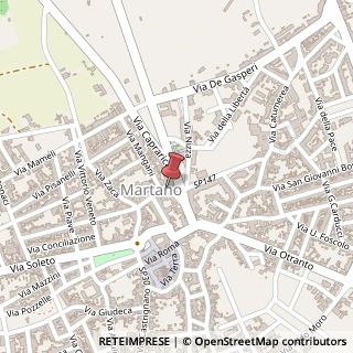 Mappa Via degli Uffici, 4, 73025 Martano, Lecce (Puglia)