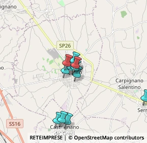 Mappa Largo Candelora, 73025 Martano LE, Italia (1.55364)