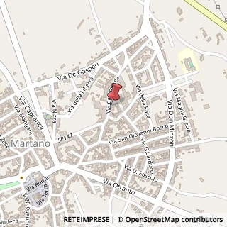 Mappa Via Catumerea, 97, 73025 Martano, Lecce (Puglia)